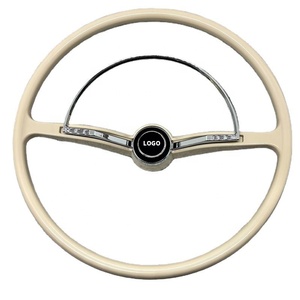 Volante Deportivo Retro de 400 mm, ABS13, Diseño de Madera de Durazno, para Modificación de Autos de Carreras, Compatible con el Poussin Beetle - Product Image 1