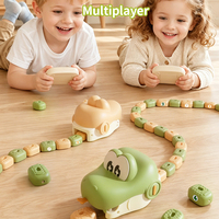 Nouveau Serpent RC Glouton Interactif Électrique Magnétique Télécommandé pour Enfants, Jouet Serpent Éducatif STEM pour Enfants