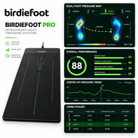 Système d'entraînement de golf intelligent : Tapis de pression et kit caméra haute vitesse pour l'entraînement de golf en intérieur avec données complètes du swing