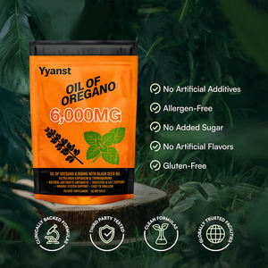 OEM/ODM ส่วนผสมจากธรรมชาติทั้งหมด บำรุงสุขภาพลำไส้ ช่วยย่อยอาหาร ปราศจากน้ำตาล คาร์โบไฮเดรตต่ำ ซอฟเจลน้ำมันออริกาโนสำหรับผู้ใหญ่ ตัวอย่างฟรี ปรับแต่งได้ - Product Image 4