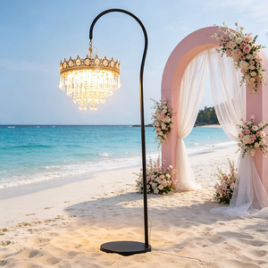 Lámpara <span class=keywords><strong>de</strong></span> Pie <span class=keywords><strong>de</strong></span> Cristal con Corona para Conferencias <span class=keywords><strong>y</strong></span> Bodas, Iluminación Profesional para Escenarios <span class=keywords><strong>de</strong></span> Conferencias, Arcos <span class=keywords><strong>de</strong></span> Boda, Accesorios <span class=keywords><strong>de</strong></span> Lujo para Bodas, Luz LED - Product Image 1