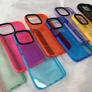<span class=keywords><strong>Custodia</strong></span> per telefono con paraurti in gomma di colore brillante per iPhone 14 15 TPU TPE Design Mobile per <span class=keywords><strong>custodia</strong></span> per telefono iPhone 11 12 13 Pro Max - Product Image 6