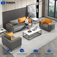 Canapé de bureau présidentiel au design moderne et luxueux, canapé de direction en cuir, ensemble de canapés de bureau luxueux