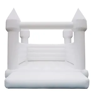 Лидер продаж, пастельный белый надувной замок для прыжков, Свадебный батут, надувной Белый дом для детей