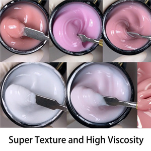 Gel Costruttore per Unghie ad Alta Consistenza da 1KG/1 Litro, Gel UV Duro a Rapida Costruzione per Allungamento Unghie, Rinforzante Trasparente Bianco Latte - Product Image 4