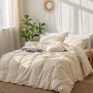 Hotel Home Washed Microfiber Comforter Cover Bed <strong>Sheet</strong> 4 PCS Bedding Sets - Product Image 6