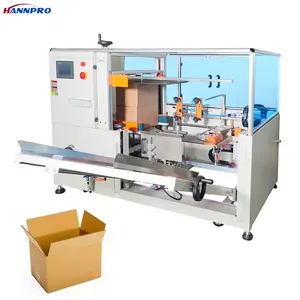 HANNPRO Box Making Tape Carton Machine Case Erector Machine Automatic Carton Erector Automatic Cardboard Box Packing Machine