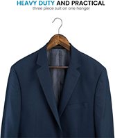 Tailai Hout Pak Hangers Voor Kleding Premium Kwaliteit Houten Kleerhangers Met Logo Sterk En Duurzaam Pak Hangers Natuur