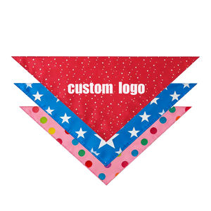 Pañuelo Triangular para Mascotas con Logotipo Personalizado, Diseño de Poliéster, Impresión Digital HD, Ajustable y Reutilizable, Babero para Perros y Gatos - Product Image 2