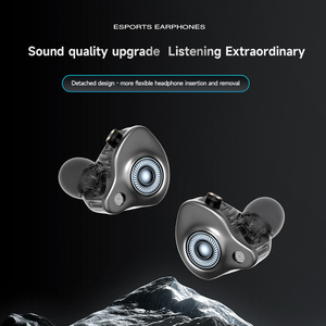Auriculares con micrófono, auriculares internos con cable, auriculares estéreo HiFi, cable desmontable tipo C de 3,5 mm, para deportes y juegos - Product Image 2