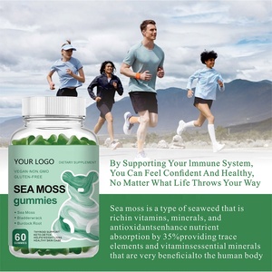 Suplemen Permen Kunyah Sea Moss <span class=keywords><strong>Black</strong></span> <span class=keywords><strong>Seed</strong></span> Vegan Organik Penambah Energi OEM/ODM untuk Dewasa, 60 buah, Buatan Guangdong - Product Image 4
