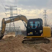 Mini-excavatrice sur chenilles Caterpillar d'occasion à bas prix, modèle 307E2 2018, 7 tonnes, avec moteur hydraulique et boîte de vitesses
