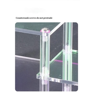 Espositore a 6 Livelli in Acrilico Portatile e Rimovibile con Ripiano <span class=keywords><strong>per</strong></span> Collezioni, Action Figure, Profumi e Oggetti Piccoli - Product Image 3