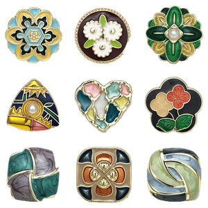 Sublimazione in bianco speroni rotondi con bottone laterale con bottone in lega di zinco con rivetto in metallo a Clip sopra <span class=keywords><strong>bottoni</strong></span> per cappotto - Product Image 3