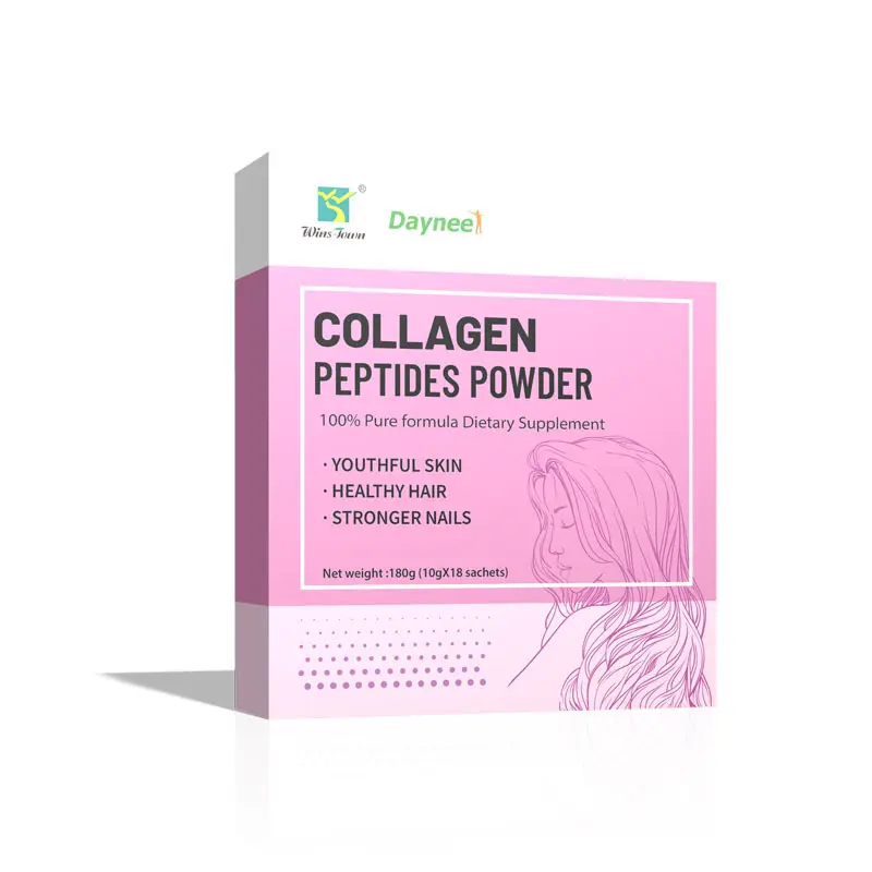 Bán buôn nhãn hiệu riêng chiết xuất thảo dược hữu cơ phụ nữ vẻ đẹp Detox collagen peptide bột uống chăm sóc sức khỏe chế độ ăn uống bổ sung