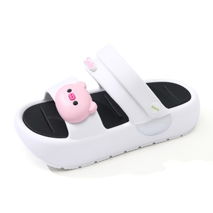 Pansi Sandalias de verano para mujer, EVA, punta redonda, suela suave antideslizante, zapatos informales de gelatina con correa ancha para exteriores, talla 35-40 - Product Image 5
