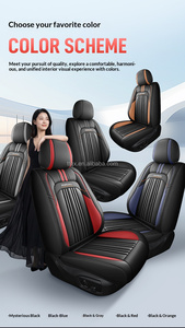 Fundas de Asiento de Coche de Cuero Nappa Resistentes a los Arañazos, Aptas <span class=keywords><strong>para</strong></span> Mercedes Clase C, BMW X3, <span class=keywords><strong>Kia</strong></span> <span class=keywords><strong>Sportage</strong></span>, Accesorios <span class=keywords><strong>para</strong></span> Coches Familiares - Product Image 6