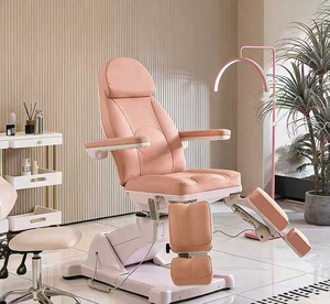 Cama Eléctrica de Belleza para Salón, Silla de Masaje Ajustable, Silla de Tratamiento Tapizada con Reposacabezas para Spa y Clínica - Product Image 4