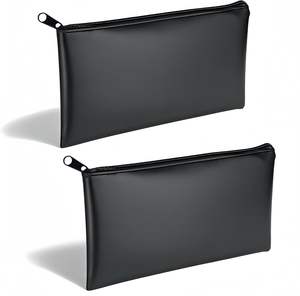 Bolsa negra de Neopreno ecológica portátil al por mayor, bolsa de cosméticos para maquillaje con logotipo personalizado - Product Image 1