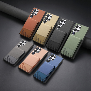 LeYi <span class=keywords><strong>2026</strong></span> 热销豪华手机壳带支架钱包式防指纹手机保护套适用于三星 S25 Plus S26 FE - Product Image 1