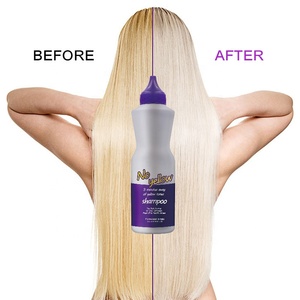 Shampoo violet professionnel pour salon de coiffure, élimine les reflets jaunes, <span class=keywords><strong>shampooing</strong></span> anti-jaunissement - Product Image 1