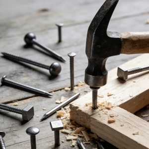 Common <b>Nails</b> Polished Smooth Shank Common <b>Nails</b> for Woodworking Construction Framing Heavy Duty - Product Image 3