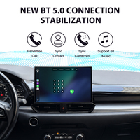 Autoradio ZWNAV 13 pouces avec Carplay et Android Auto pour Mazda Cx5 Cx8 2017-2026, tableau de bord LHD, navigation multimédia, Bluetooth, GPS