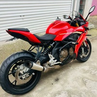 Moto QJMOTOR Race 600 600CC, moto de sport de luxe haut de gamme, aérodynamique, 6 vitesses, 4 cylindres en ligne, refroidissement par eau, EFI, ABS, essence