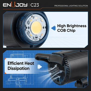 Lámpara LED Profesional ENUJOY C23 de 100W, 3 Colores de Luz, Video LED - Product Image 3