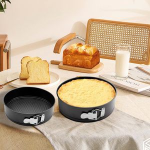 Premium Kitchen Bakeware Non Stick Carbon Steel Removable Bottom Round Springform Cake Pans <b>Molds</b> for Birthday Party - Product Image 3