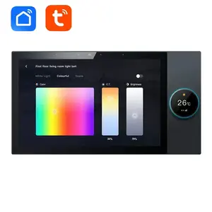高度なシナリオとデバイス制御のためのWIFI BT Zigbeeスイッチを備えたXZJ10インチノブコントロールパネルSmart Gateway