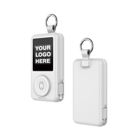 Batería externa de 6000mAh con logotipo personalizado y llavero con cable