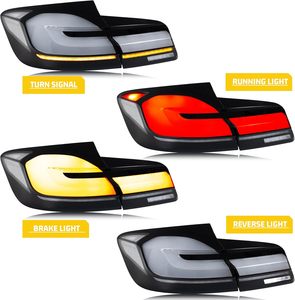 ไฟท้าย LED สำหรับ BMW ซีรีส์ 5 F10 F18 ปี 2012-2018 รุ่นขายดี ไฟท้ายอัพเกรด LED แบบไดนามิก - Product Image 2