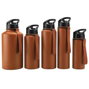 กระติกน้ำเก็บความเย็นสุญญากาศ สแตนเลส ขนาด 32 ออนซ์ ป้องกันการรั่วซึม พร้อมหูหิ้วเชือกพาราคอร์ด และฝาปิดแบบหลอดดูดน้ำ - Product Image 2