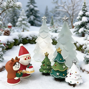 Decoraciones Navideñas Creativas Hechas a Mano y Pintadas a Mano, Regalos de Puente, Caja de Regalo con Trineo, Gato Japonés, Escena en Miniatura para Fotografía DIY - Product Image 3