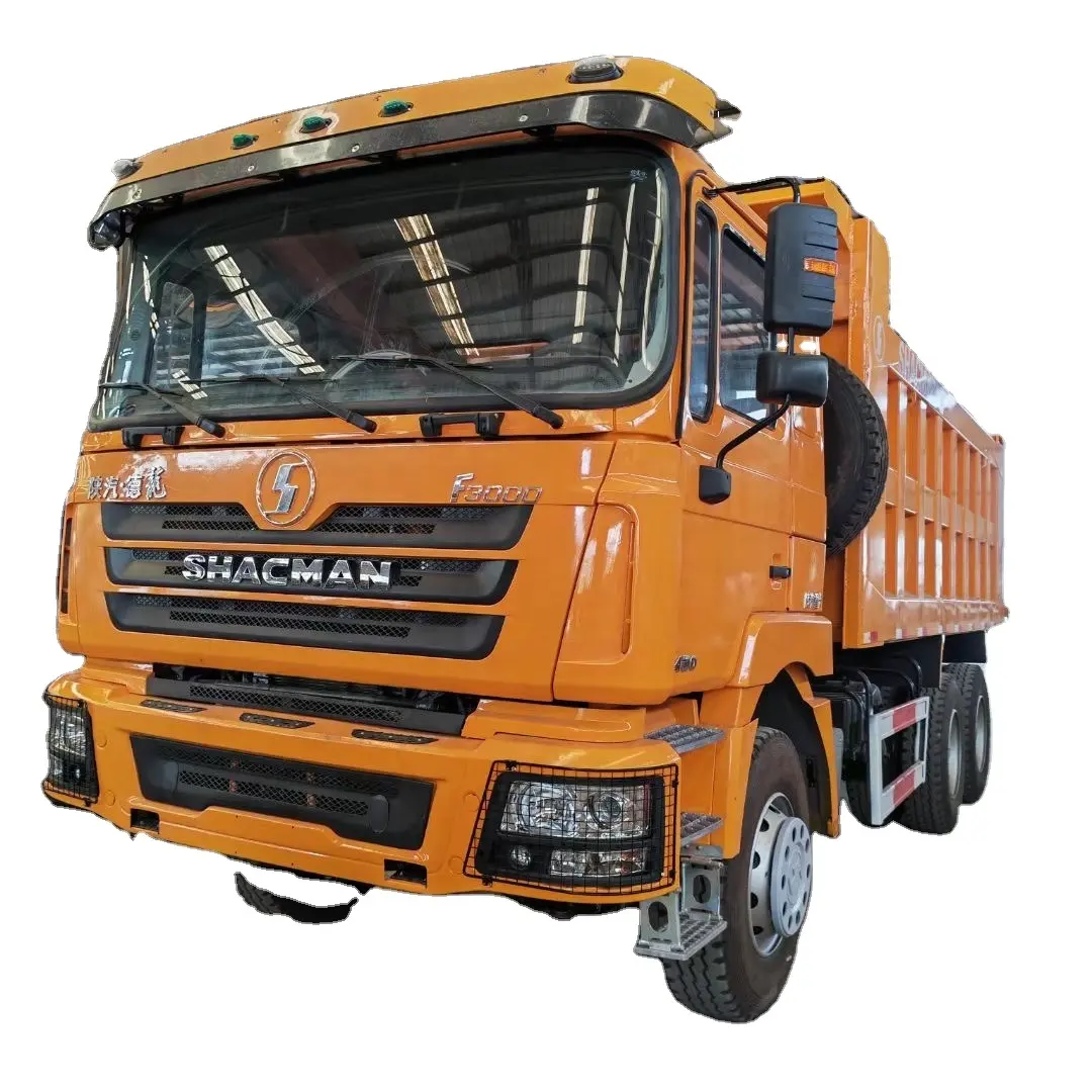 Venda quente de caminhão basculante Shacman F3000 usado, motor Weichai 380HP, caminhão basculante Shacman de 30 toneladas