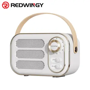 Redwingy ลำโพงบลูทูธไร้สายขนาดเล็กแบบชาร์จได้,ลำโพงเดินทาง USB ทรงพลังสำหรับ Iphone TWS ลำโพงอัจฉริยะสเตอริโอพกพา