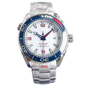High Quality Men's Round Quartz <b>Watch</b> with Date Function <b>Waterproof</b> Alloy Casual 42mm Dial Diameter 22mm Band Width - Product Image 2