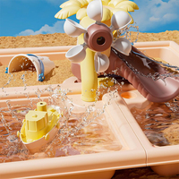 Table de jeu d'activités de plein air d'été pour les tout-petits, les enfants, les jouets de plage et de sable, table de sable en plastique avec des moules à sable