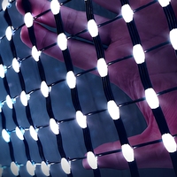 Écran LED en maille monté sur drone, affichage flexible en vol, écran publicitaire transparent pour la promotion mobile
