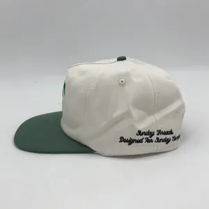 Panneau souple de capuchon Snapback non structuré à 5 panneaux avec logos personnalisés en tissu de nylon