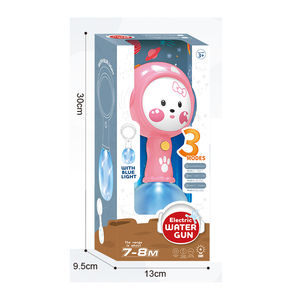 QS nouveau Design enfants été natation sondage jeu de tir jouets en plastique dessin animé Animal extérieur 7-8M gamme pistolet à eau jouets avec lumière - Product Image 5