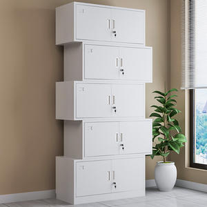 ตู้เก็บเอกสารโลหะทันสมัย 8 ชั้น พร้อมลิ้นชักเก็บของแบบล็อคได้ ตู้เก็บเอกสารสำนักงานพร้อมกุญแจ ดีไซน์เพื่อความปลอดภัย - Product Image 5