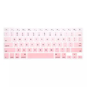 Selling Gradient light pink Silicone Keyboard Skin Cover For Macbook Air 13" 15"17 Pro With Retina Protector laptop