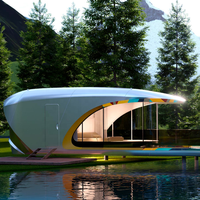 Villa préfabriquée de luxe Shark Cabin, anti-sismique, mobile, étanche, capsule hôtelière