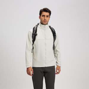 Vêtement de cyclisme réfléchissant personnalisable pour hommes, imperméable de haute qualité, coque rigide, col montant, fermeture éclair, taille XL, respirant, enduit - Product Image 3