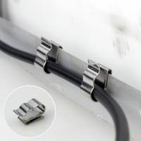 Clips de fixation solaire en acier inoxydable pour câbles, gestion des fils, installation rapide, adaptés aux câbles de 6 mm² avec une épaisseur de 0,6 mm