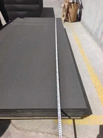 Panneau MDF noir, panneau de fibres à densité moyenne coloré, panneau MDF brut uni pour le traitement CNC des meubles et la décoration intérieure