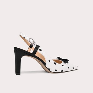 Ingrosso <span class=keywords><strong>scarpe</strong></span> romantiche con motivo a pois sandali femminili con tacco grosso sandali con punta quadrata <span class=keywords><strong>eleganti</strong></span> alla moda a punta da <span class=keywords><strong>donna</strong></span> - Product Image 3