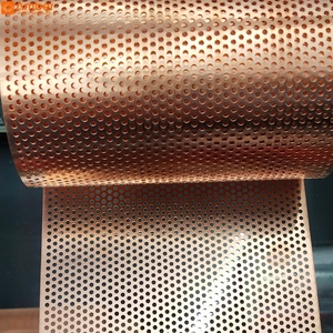 Tôle perforée en cuivre haute pureté à trous ronds <span class=keywords><strong>pour</strong></span> systèmes de murs en <span class=keywords><strong>béton</strong></span> cellulaire spécialisé - Product Image 1